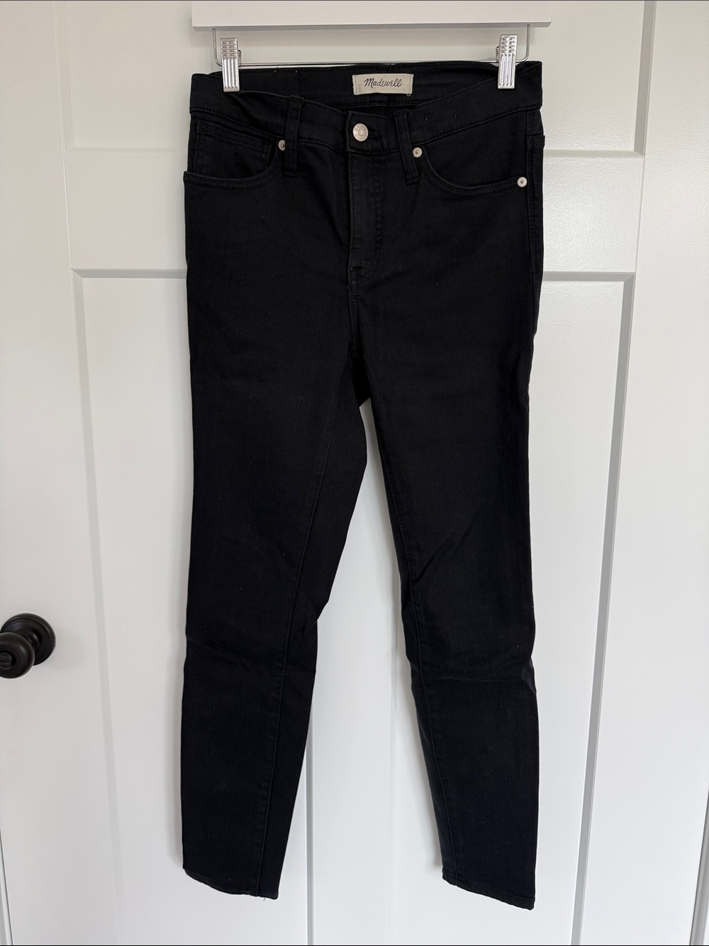 Madewell Black High-Rise Skinny Jeans - Sleek Black